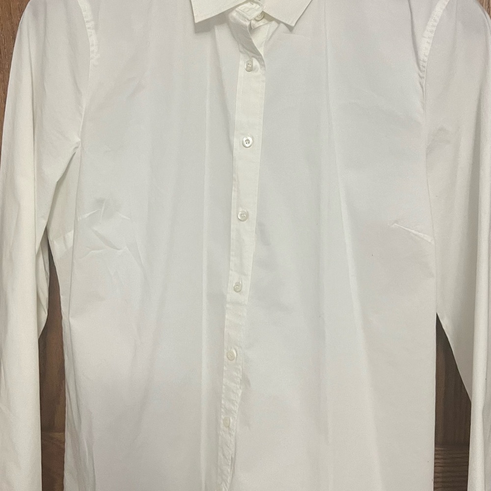 J. Crew Classic White Button Down Shirt